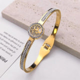 Tree of Life Crystal Bracelet Stainless Steel Charm Jewelry