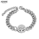 Crystal Tree Charm Link Chain Bracelet Women AB21003