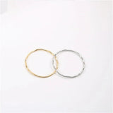 High End PVD Plated Irregular Solid Bracelet Drop