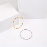 High End PVD Plated Irregular Solid Bracelet Drop