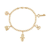 Lock & Key Drop Bracelet 18k Jewelry