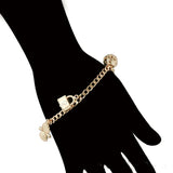 Lock & Key Drop Bracelet 18k Jewelry