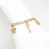 Lock & Key Drop Bracelet 18k Jewelry