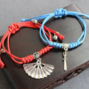 Zhou Zishu Wen Kexing Bangles Red