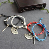 Zhou Zishu Wen Kexing Bangles Red
