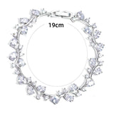 Adjustable Key & Lock CZ Bracelet