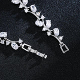 Adjustable Key & Lock CZ Bracelet