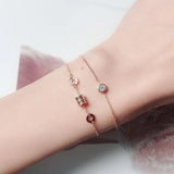 Arrival Classic Cylinder Bracelet Woman Birthday Gift Rose Stainless Steel