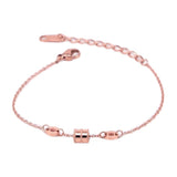 Arrival Classic Cylinder Bracelet Woman Birthday Gift Rose Stainless Steel