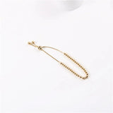 Fashionable PVD Plated Pearl Cord Pull Bracelet Drop