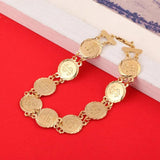 US Dollar Coin Bracelet Link Jewelry Women US Money Coin