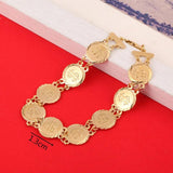 US Dollar Coin Bracelet Link Jewelry Women US Money Coin