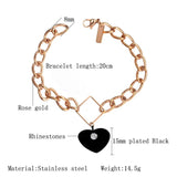 Cardy Koala Women's Chain Bracelet Stainless Steel Rose High Women Bracelet