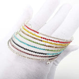 Colorful Rhinestone Bracelet 7 Colors Chakra Crystal Bangle