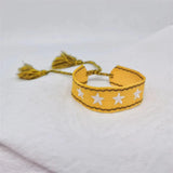 Heart Stars Braided Bracelet Metal Buckle Lace Up Adjustable