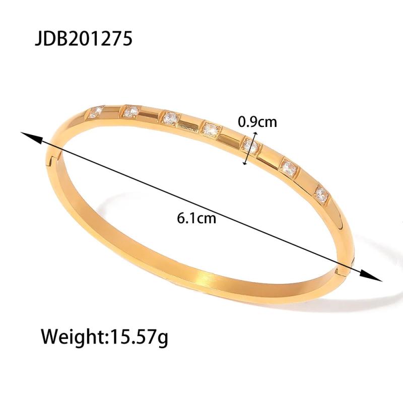 Youthway CZ Bangle Steel Bracelet Summer Jewelry