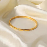 Youthway CZ Bangle Steel Bracelet Summer Jewelry