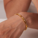 Youthway CZ Bangle Steel Bracelet Summer Jewelry