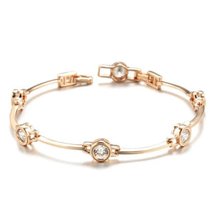 Kinel Hot 585 Rose Bracelet with Zircon for Women