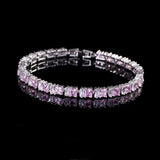 Yellow CZ Women Tennis Bracelet Bangle BR045