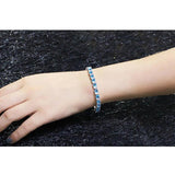 Yellow CZ Women Tennis Bracelet Bangle BR045