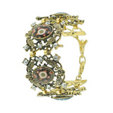 Leaves Flower Chain Alloy Bronze Bracelet Vintage Bracelet For Women