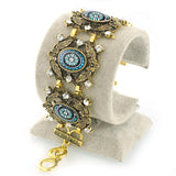 Leaves Flower Chain Alloy Bronze Bracelet Vintage Bracelet For Women