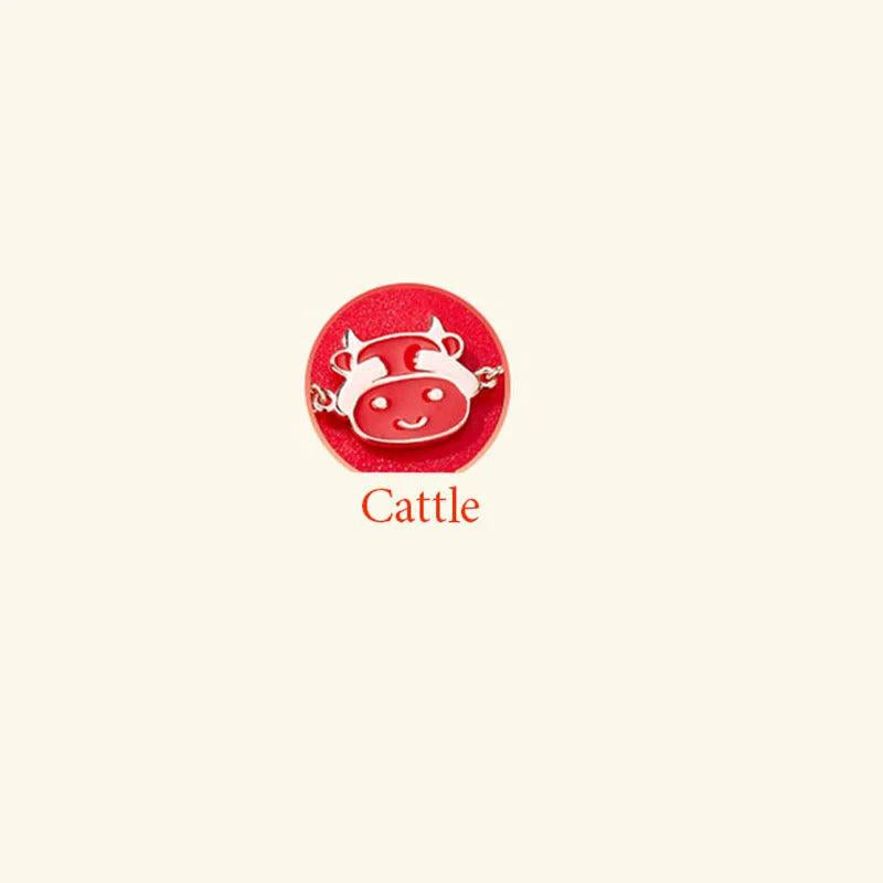 Chinese Zodiac Bracelet Women Girl Temperature Discoloration Jewelry