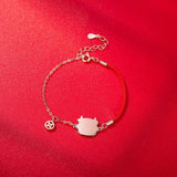 Chinese Zodiac Bracelet Women Girl Temperature Discoloration Jewelry