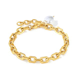 Wish Card Stainless Steel Plated Bracelet Punk Jewelry Accessories