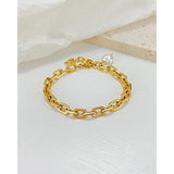Wish Card Stainless Steel Plated Bracelet Punk Jewelry Accessories