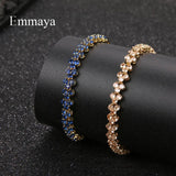 Adjustable Crystal Key & Lock CZ Bracelet Women Jewelry