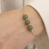 Good Luck Nephrite Bracelet Red Agates Hotan Jades Bangle&Bracelets
