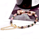 5mm Rainbow Tourmaline Bracelet with Magnetic Clasp