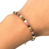 5mm Rainbow Tourmaline Bracelet with Magnetic Clasp