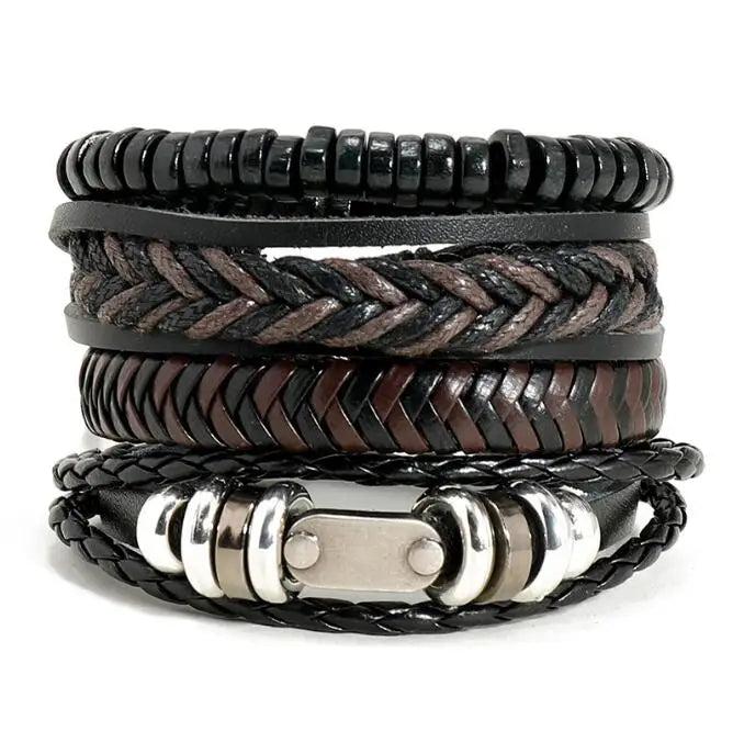 Vintage Men's Leather Bracelet, DIY Suit Bracelet