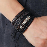 Vintage Men's Leather Bracelet, DIY Suit Bracelet