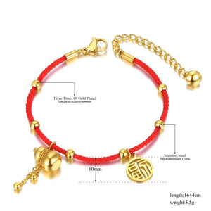 Ethnic Stainless Steel Gourd Charm Bracelet YB22021