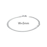 Snake Bone Bracelet Women Shine Bracelets Kpop Stainless Steel Jewelry Gift