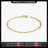 Snake Bone Bracelet Women Shine Bracelets Kpop Stainless Steel Jewelry Gift