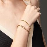 Snake Bone Bracelet Women Shine Bracelets Kpop Stainless Steel Jewelry Gift