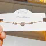 Adjustable Zircon Bracelet Plated High Bracelets Wedding Jewelry