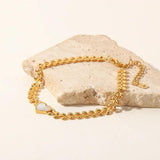 Leaf Heart Stainless Steel Bracelet for Women Shell Bracelet Party Jewelry
