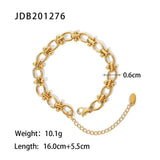 Youthway Golden Stainless Steel Metal Bracelet for Women