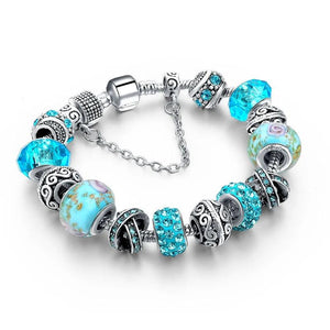 Crystal Chain Link Bracelet Charm Bangle DIY Jewelry