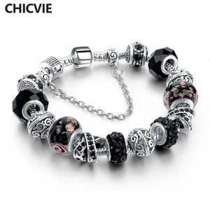 Crystal Chain Link Bracelet Charm Bangle DIY Jewelry
