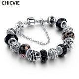 Crystal Chain Link Bracelet Charm Bangle DIY Jewelry