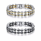 Stainless Steel Biker Chain Bracelet Motorcycle Style Punk Bangles Jewelry