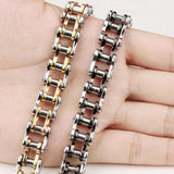 Stainless Steel Biker Chain Bracelet Motorcycle Style Punk Bangles Jewelry
