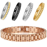 10MM Watch Chain Style Bracelet Stainless Steel Men Women Jewelry Accessory